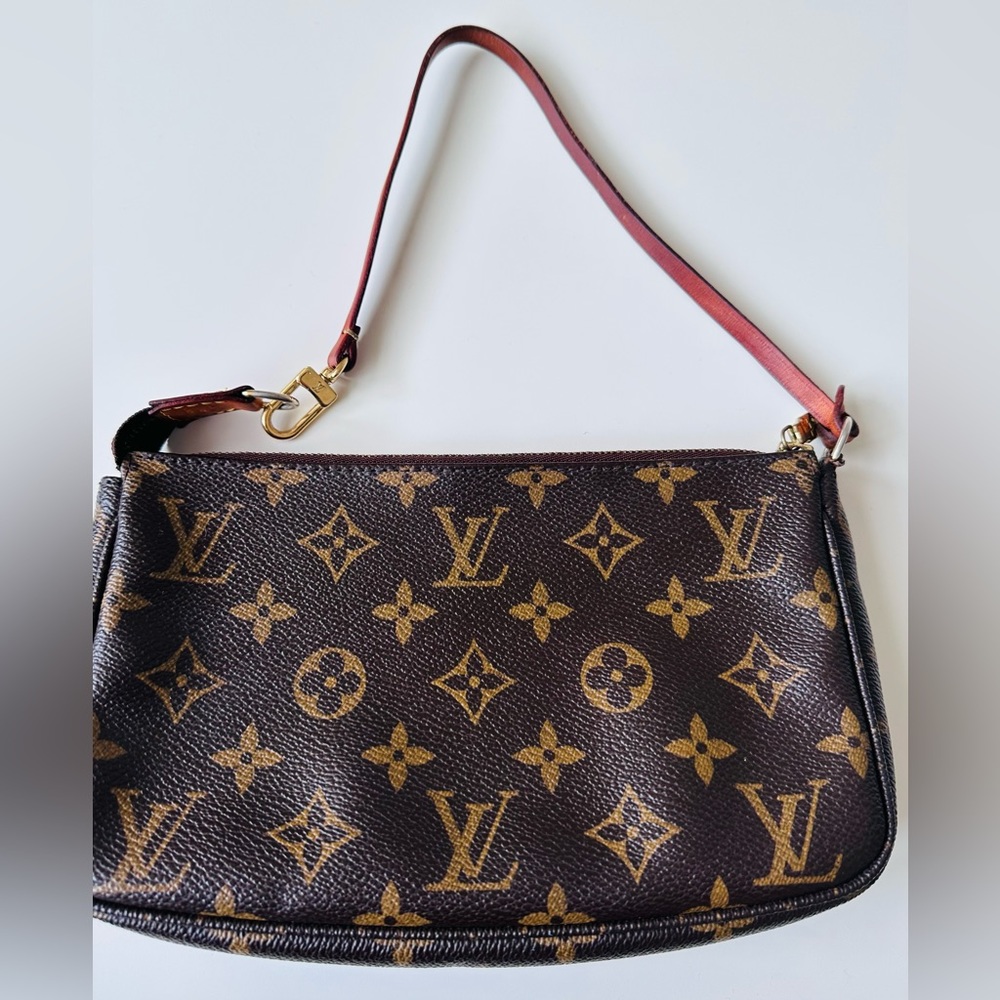 Louis Vuitton Brown Monogram Mini Pochette with Gold Hardware - Picture 3 of 16